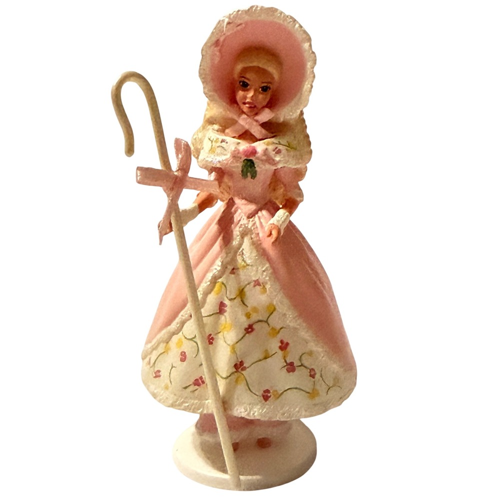 Hallmark Keepsake Ornament 1998 Little Bo Peep Barbie Pink Floral Figurine